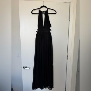 Express Black Halter Neck Maxi Dress